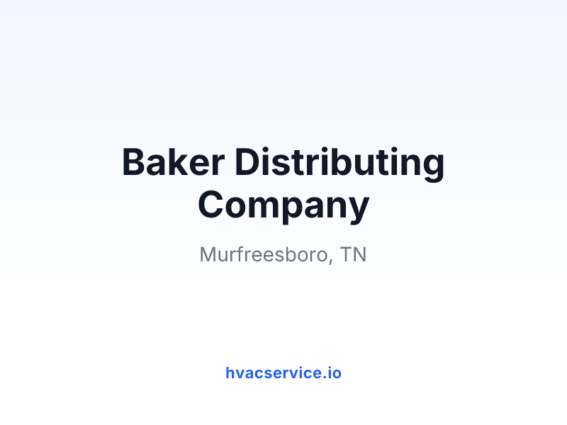 Baker Distributing Company