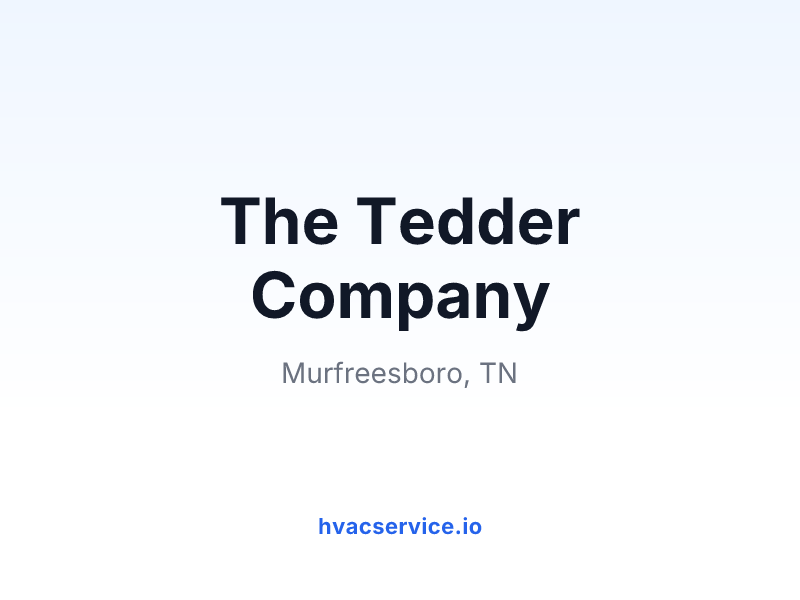 The Tedder Company
