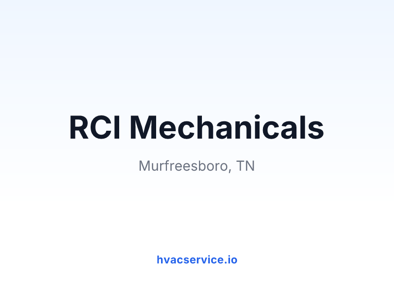 RCI Mechanicals