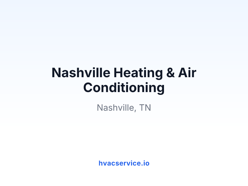 Nashville Heating & Air Conditioning