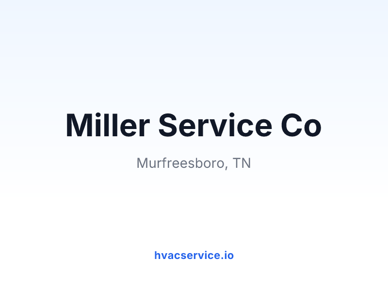 Miller Service Co