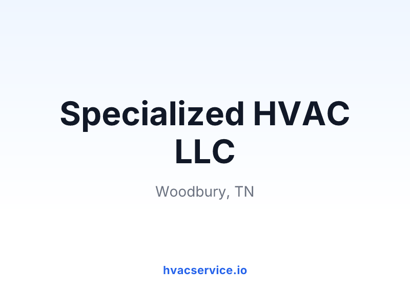 Specialized HVAC LLC
