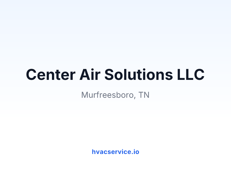 Center Air Solutions LLC