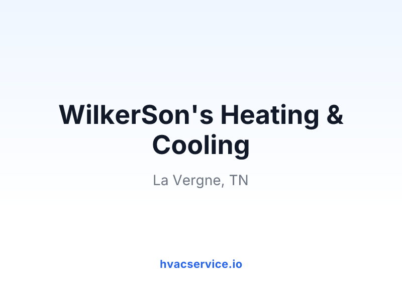WilkerSon's Heating & Cooling