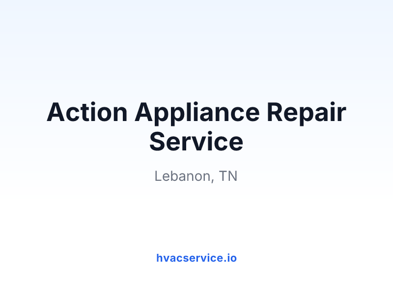 Action Appliance Repair Service