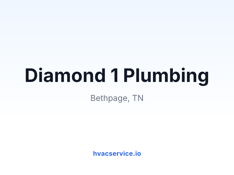 Diamond 1 Plumbing
