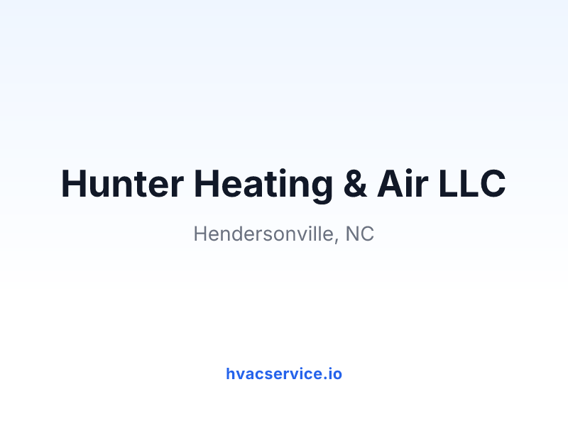 Hunter Heating & Air LLC