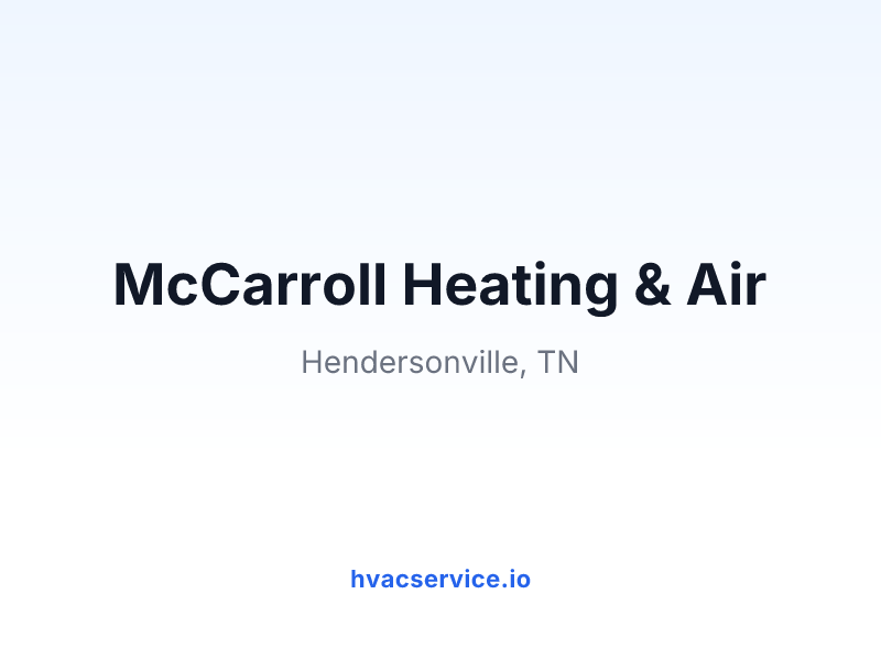 McCarroll Heating & Air