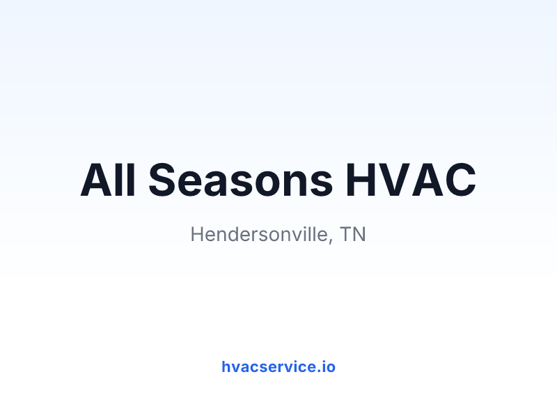 All Seasons HVAC