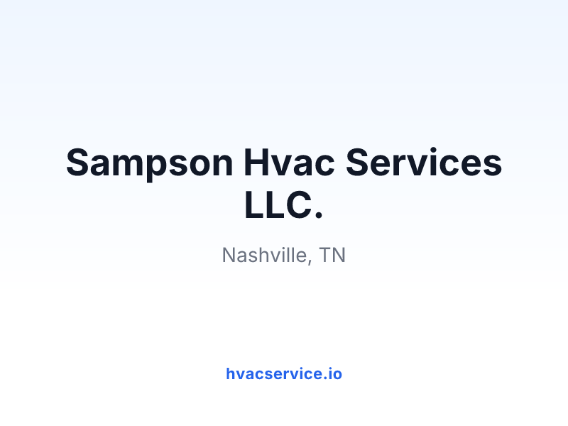 Sampson Hvac Services LLC.