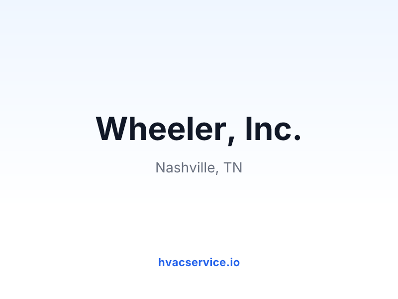 Wheeler, Inc.