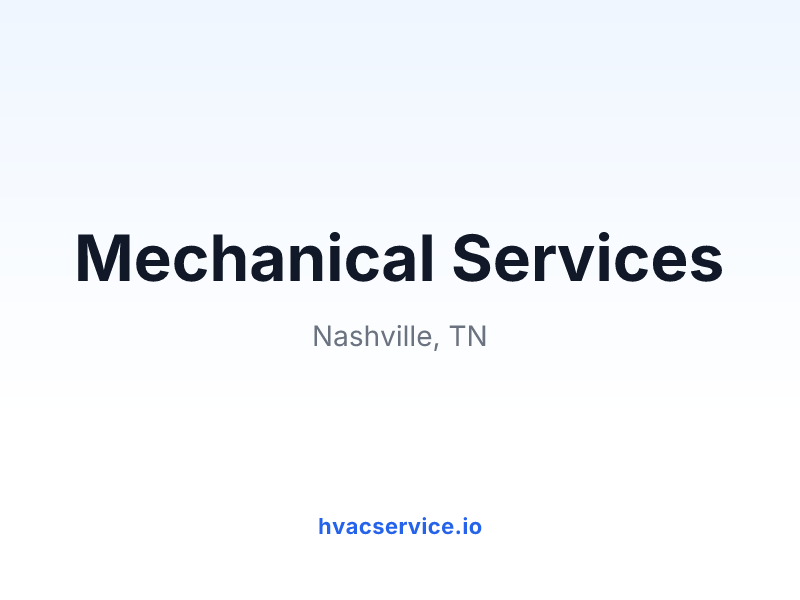 Mechanical Services