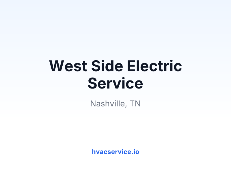 West Side Electric Service