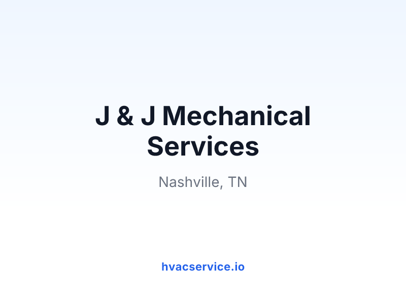 J & J Mechanical Services