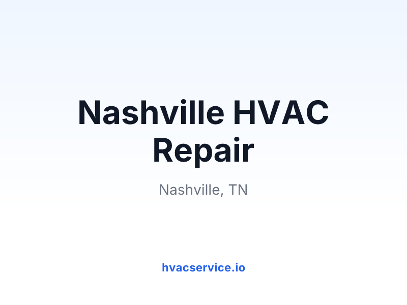 Nashville HVAC Repair