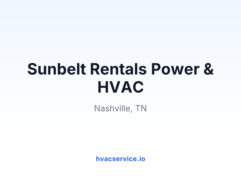 Sunbelt Rentals Power & HVAC