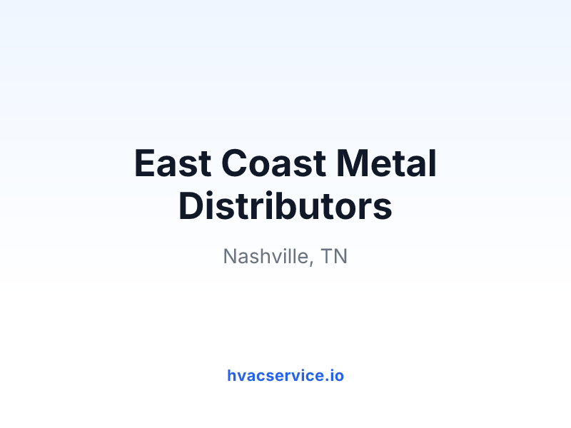 East Coast Metal Distributors
