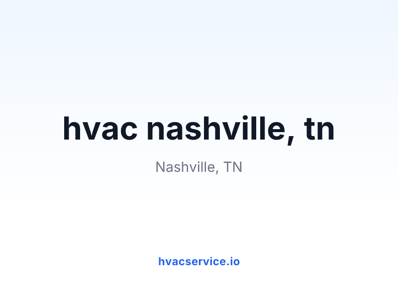 hvac nashville, tn