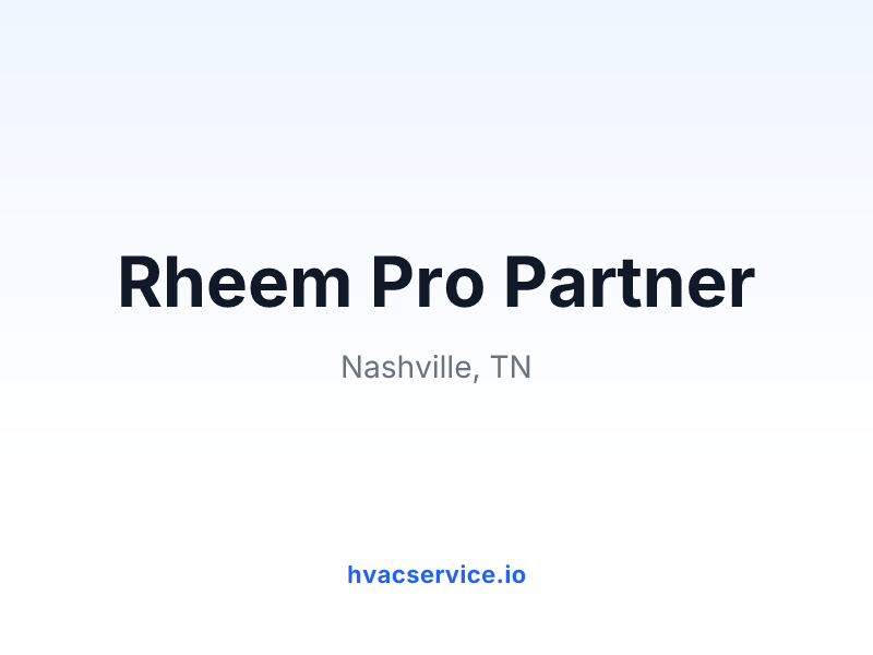Rheem Pro Partner