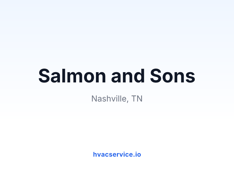Salmon and Sons
