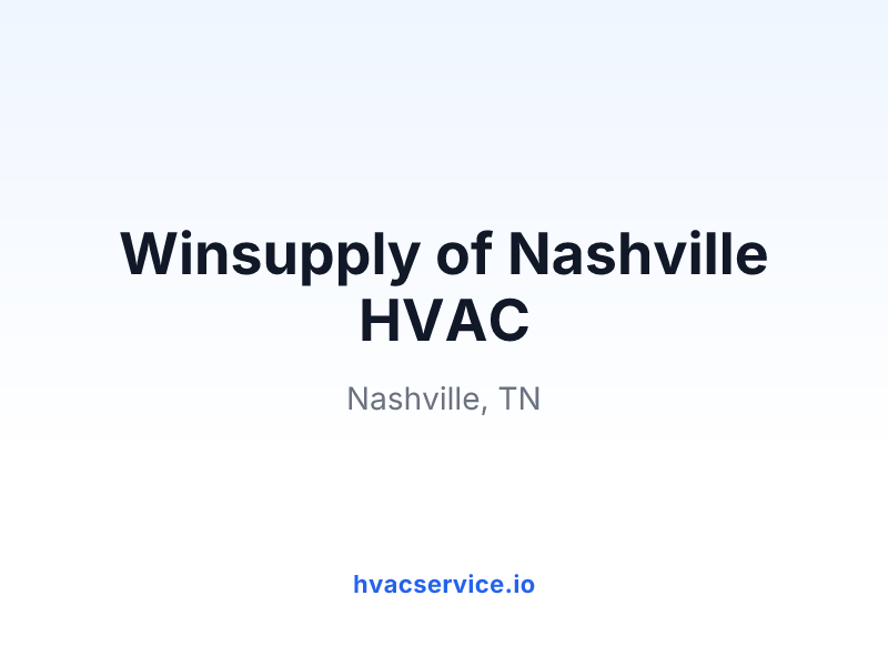 Winsupply of Nashville HVAC