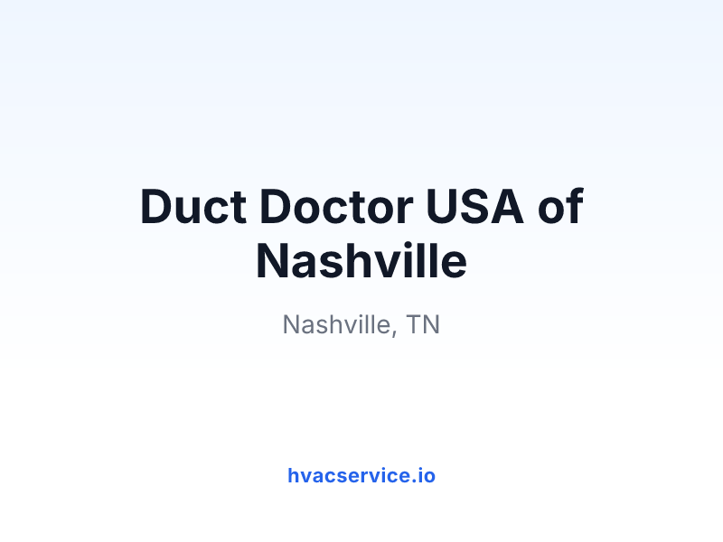Duct Doctor USA of Nashville
