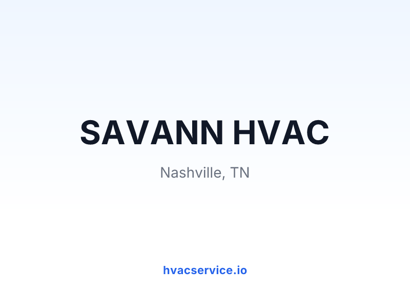 SAVANN HVAC