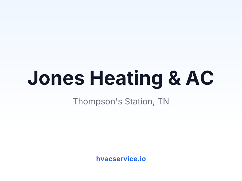 Jones Heating & AC