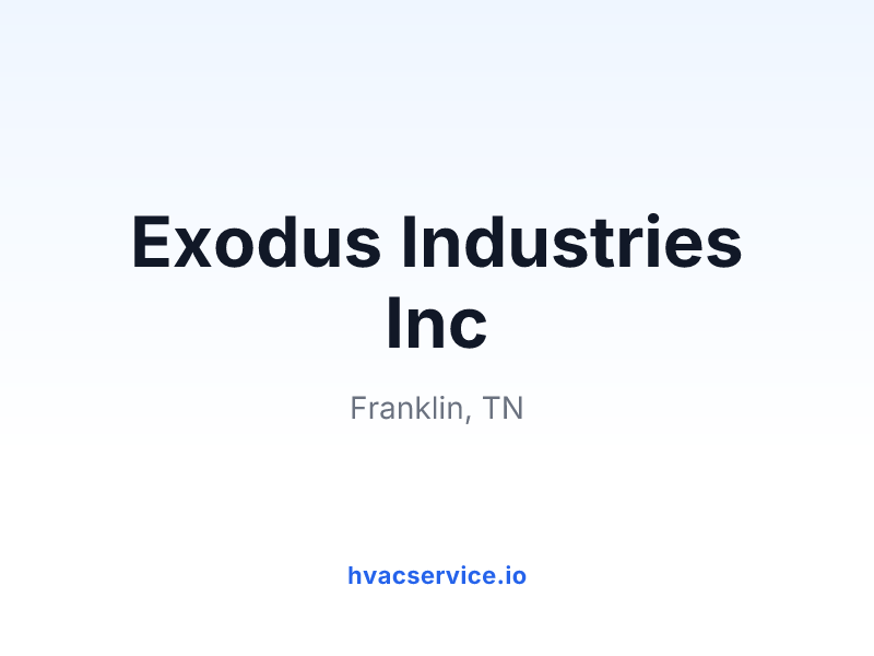 Exodus Industries Inc
