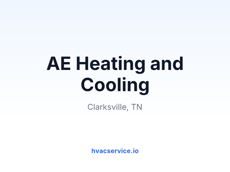 AE Heating and Cooling