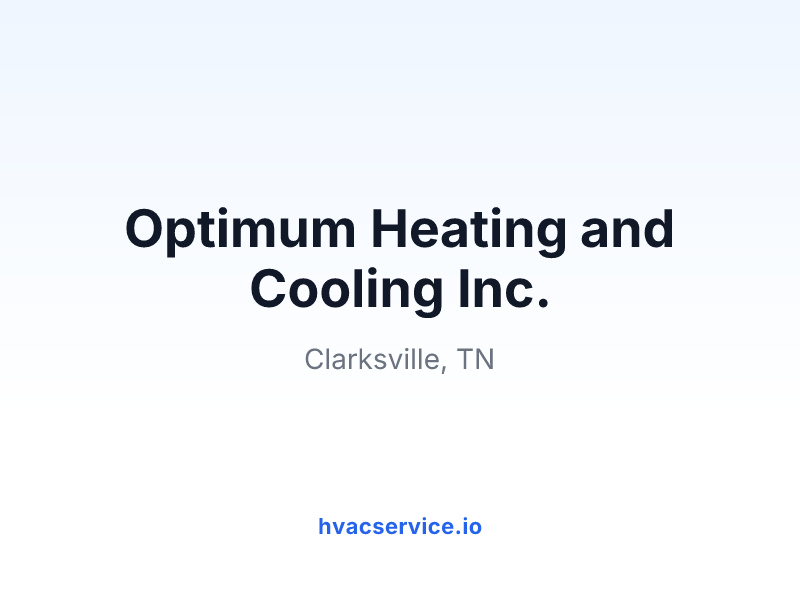 Optimum Heating and Cooling Inc.