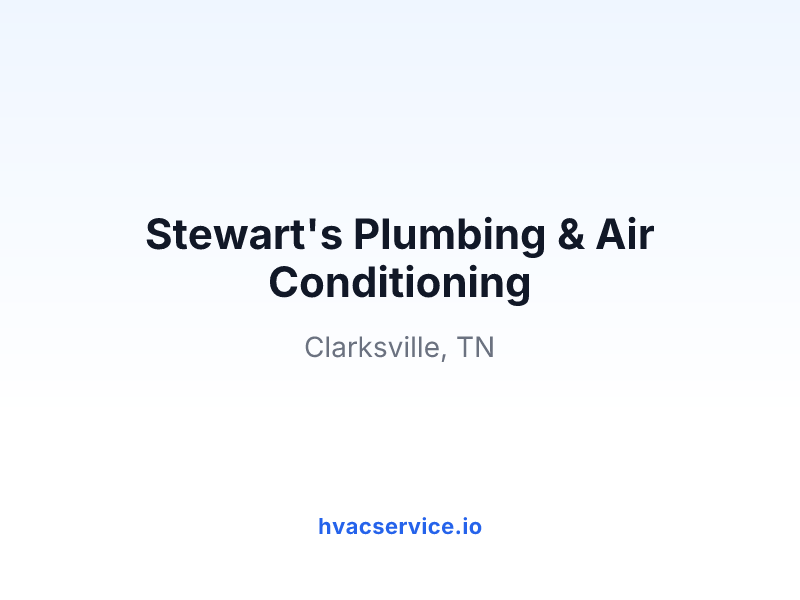 Stewart's Plumbing & Air Conditioning