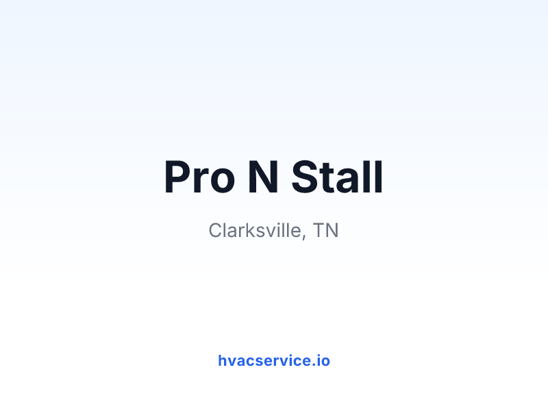 Pro N Stall