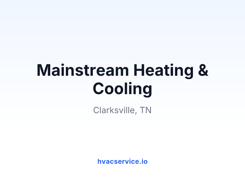 Mainstream Heating & Cooling