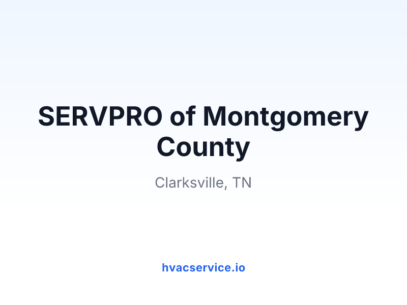 SERVPRO of Montgomery County
