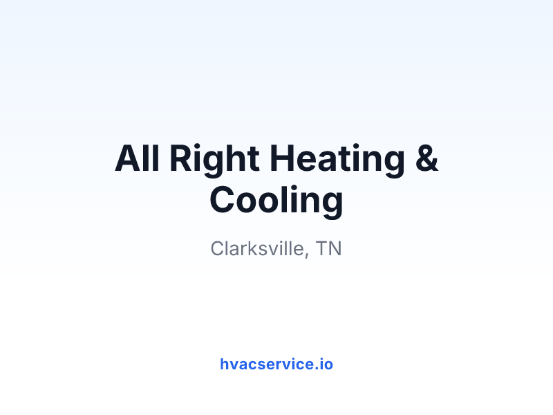 All Right Heating & Cooling