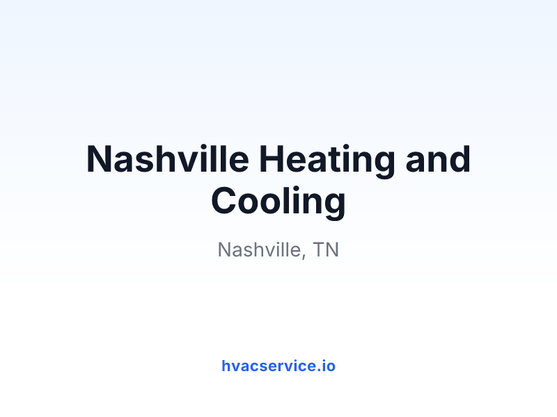 Nashville Heating and Cooling