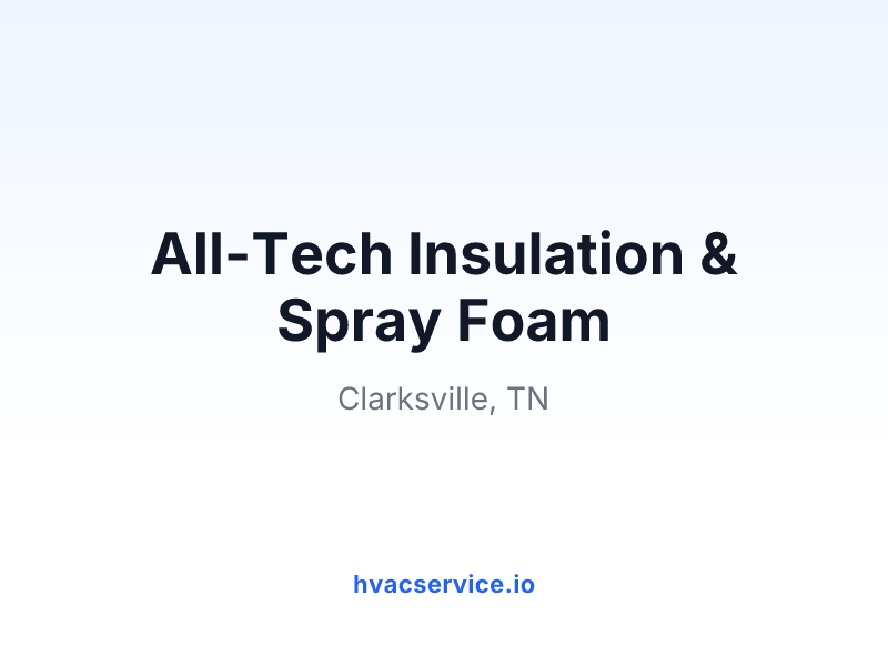 All-Tech Insulation & Spray Foam