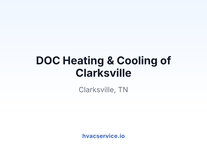 DOC Heating & Cooling of Clarksville