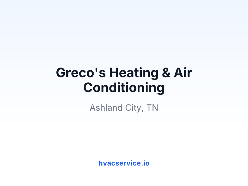 Greco's Heating & Air Conditioning