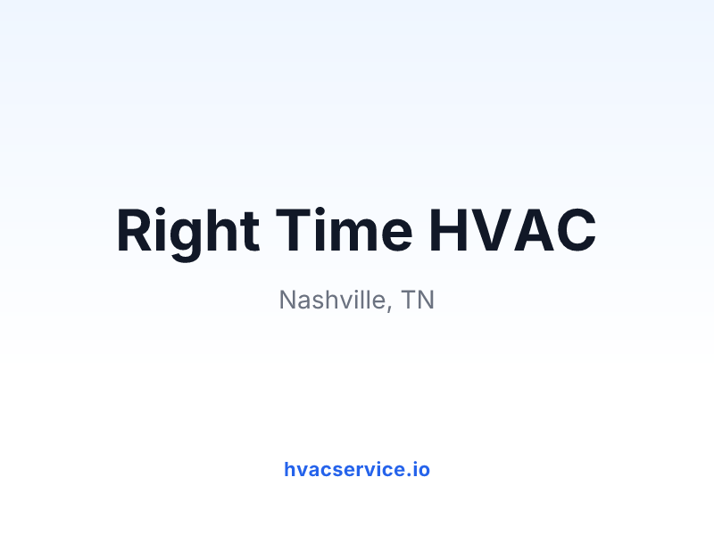 Right Time HVAC