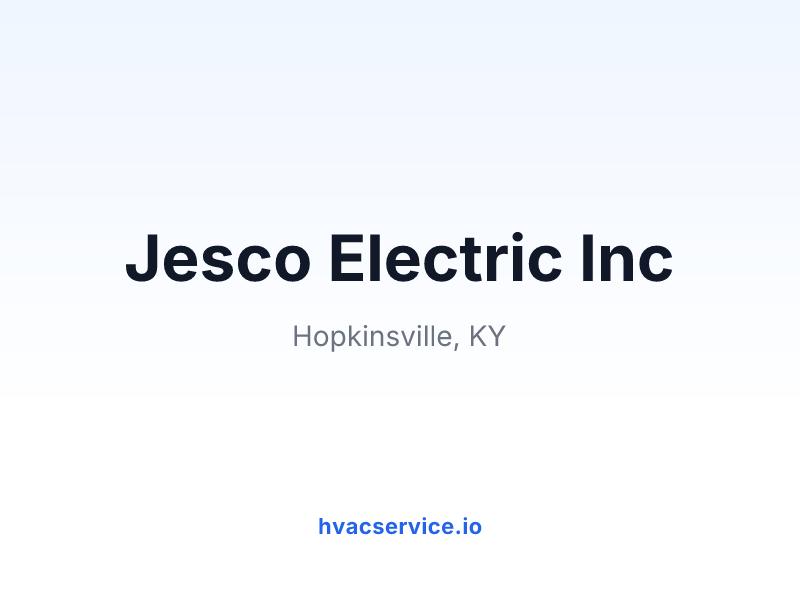 Jesco Electric Inc