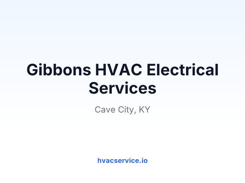 Gibbons HVAC Electrical Services