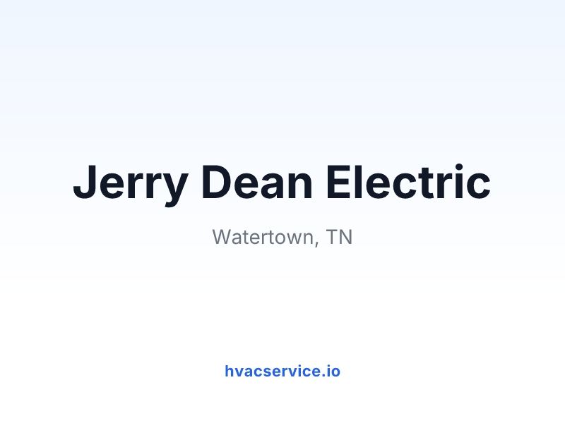 Jerry Dean Electric