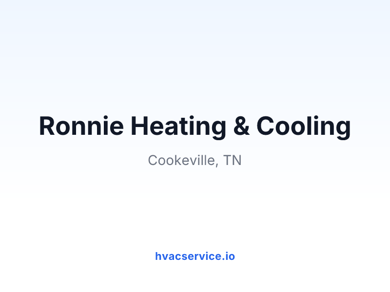 Ronnie Heating & Cooling