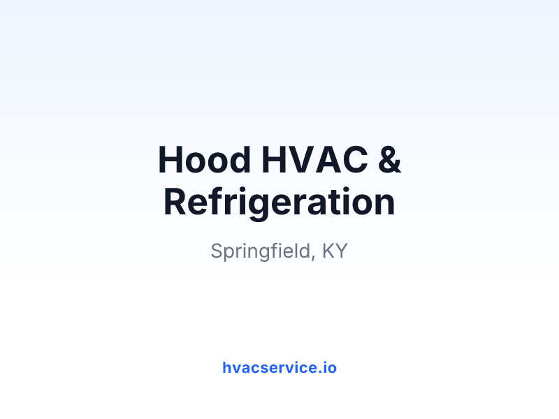 Hood HVAC & Refrigeration
