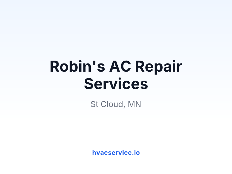 Robin's AC Repair Services