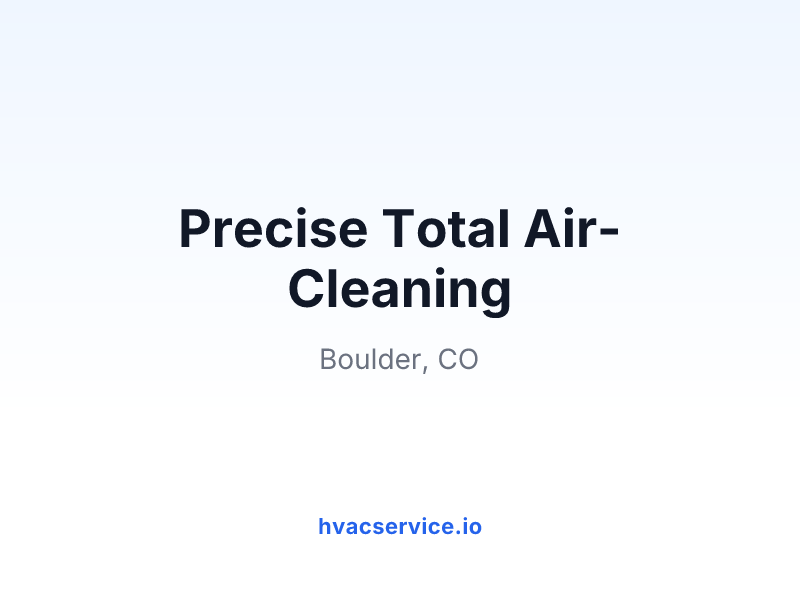 Precise Total Air-Cleaning