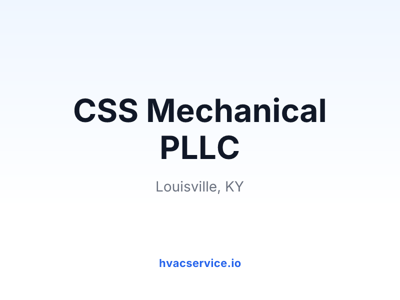 CSS Mechanical PLLC
