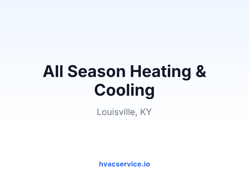 All Season Heating & Cooling